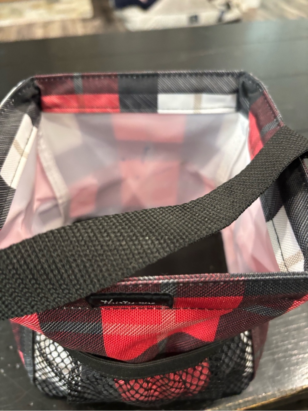 thirty-one Red and Black Plaid Insulated Tote